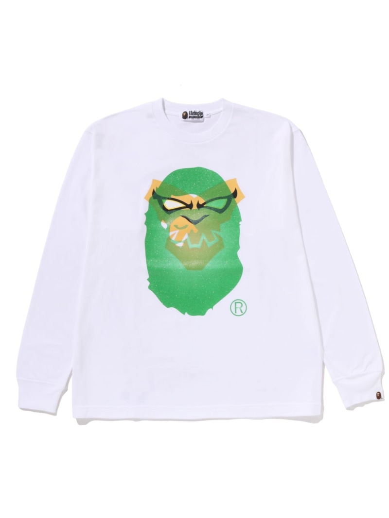 A BATHING APE BAPEMAN-X LS TEE ア ベイシング エイプ トップス カットソー・プルオーバー 黒いこと 白いこと【貨物輸送無料】