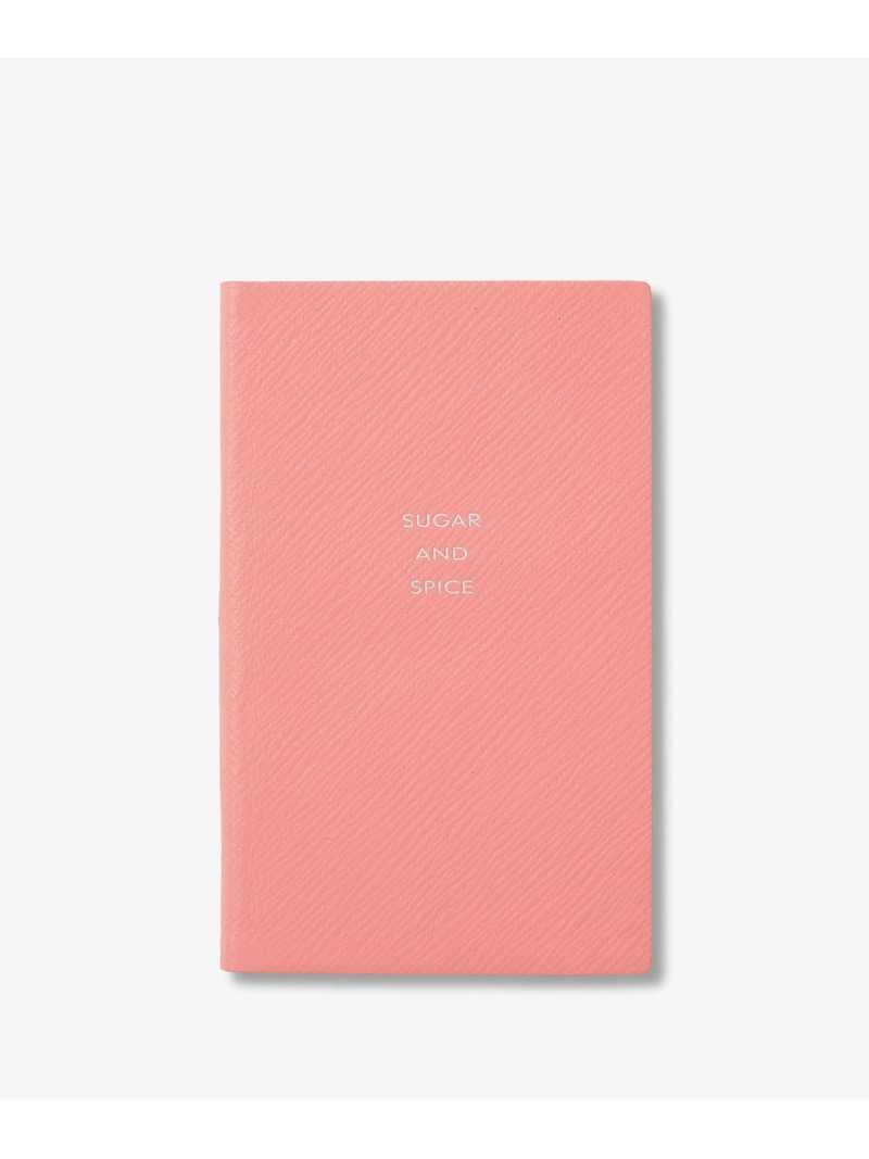 SMYTHSON Sugar and Spice Panama Notebook in Pastegrain スマイソン 文房具 手帳・メモ帳 ピンク【送料無料】