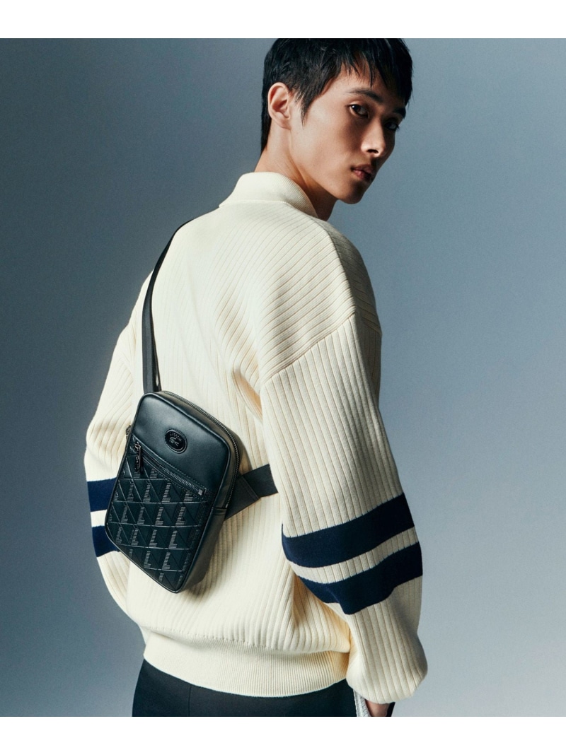 ラコステテクスチャーショルダーバッグ ザ ブレンド グレインテクスチャーショルダーバッグ