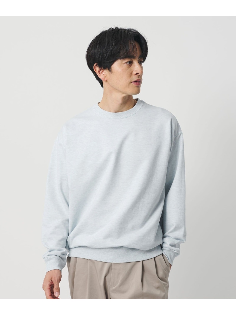 【SALE／10%OFF】BEAUTY&YOUTH UNITED ARROWS 金政メリヤス 36G クルーネック スウェット -MADE IN JAPAN- ビューティー＆ユース　ユナイテッドアローズ トップス カットソー・Tシャツ ブラック ブルー グレー【RBA_E】【送料無料】