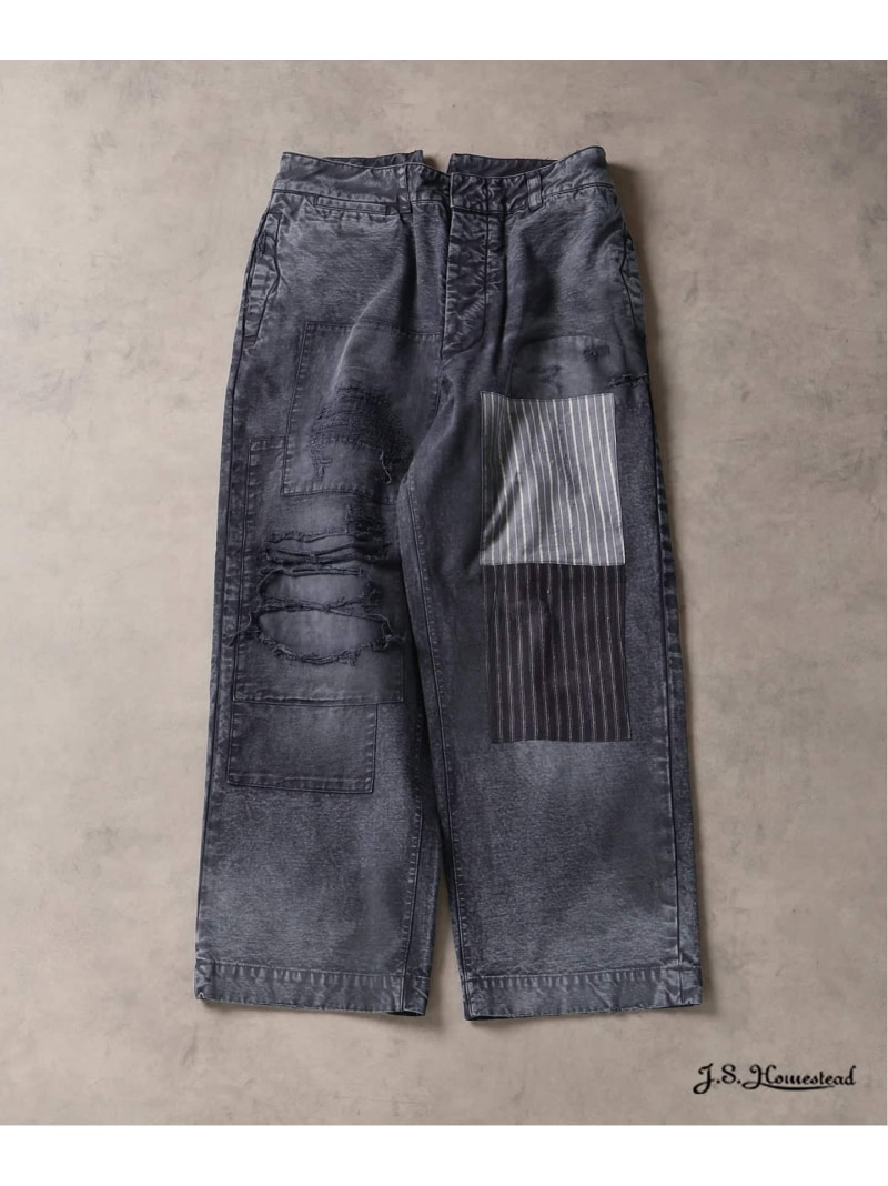 JOURNAL STANDARD J.S.Homestead / ユーロ ワーク パッチワーク パンツ ジャーナル スタンダード パンツ その他のパンツ グレー ネイビー【送料無料】