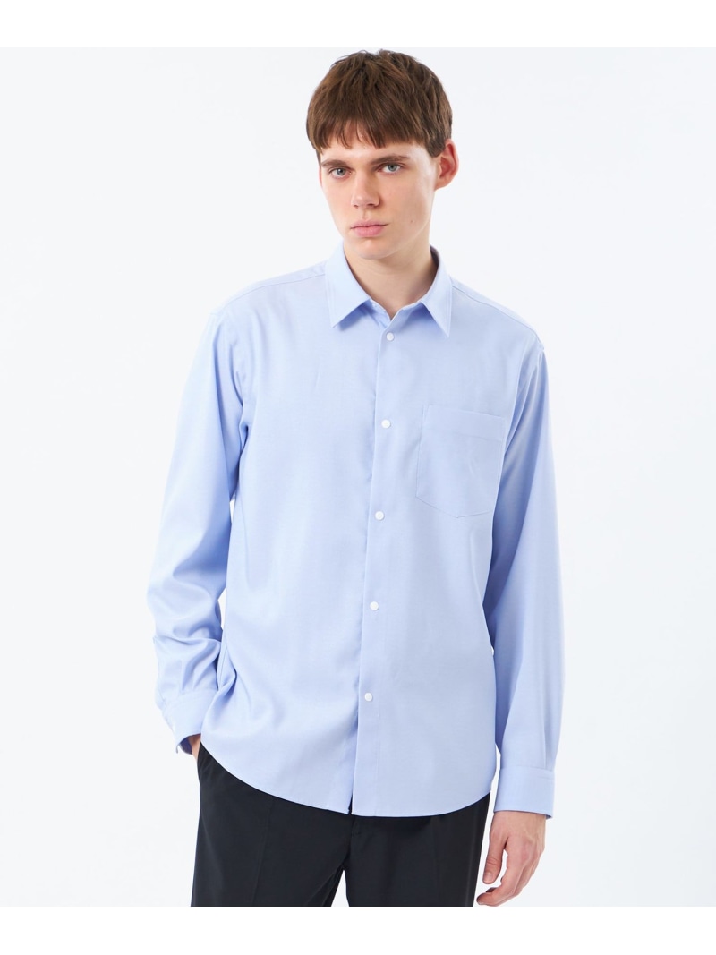 MACKINTOSH PHILOSOPHY トロッター レギュラーカラースナップ 無地/チェック マッキントッシュ フィロソフィー トップス シャツ・ブラウス ホワイト グレー ブルー【送料無料】