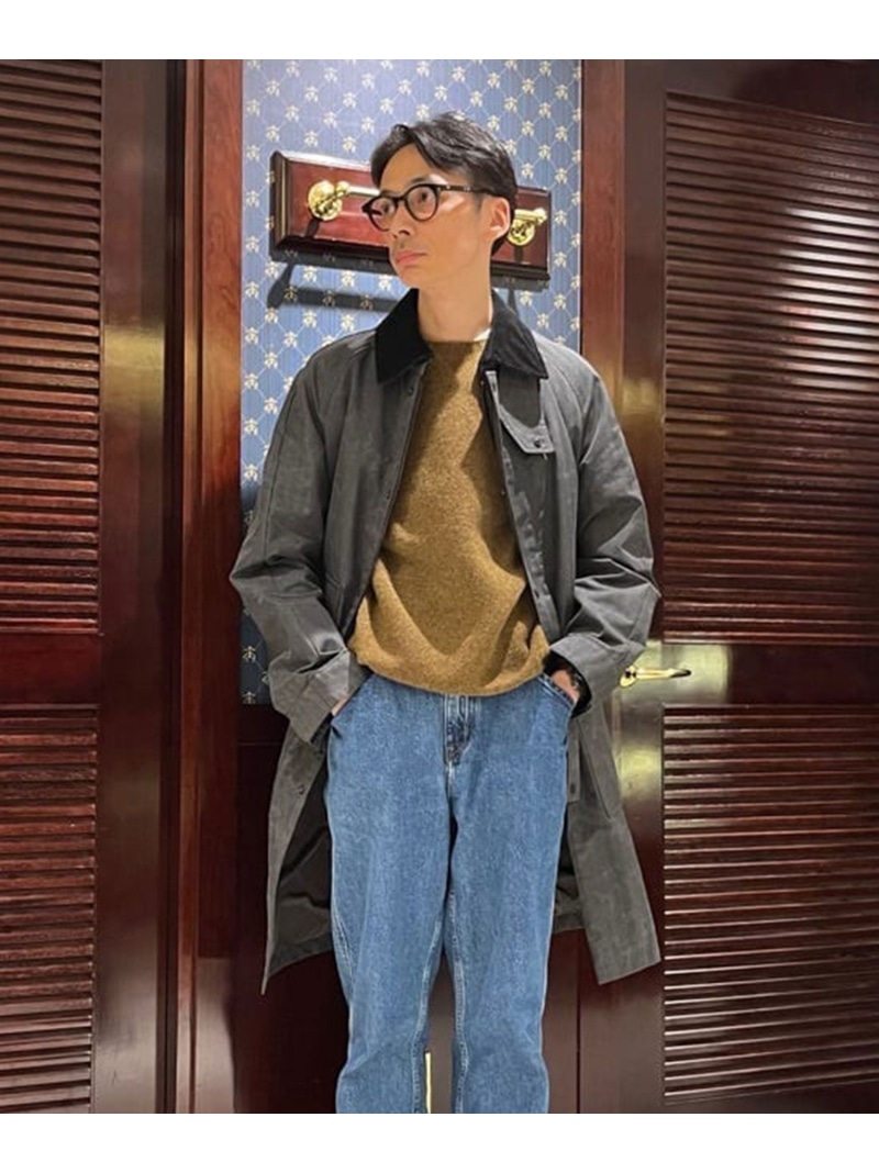 【SALE／30%OFF】BROOKS BROTHERS ポリエステル カントリーコート ブルックス ブラザーズ ジャケット・アウター ステンカラーコート グレー グリーン【RBA_E】【送料無料】