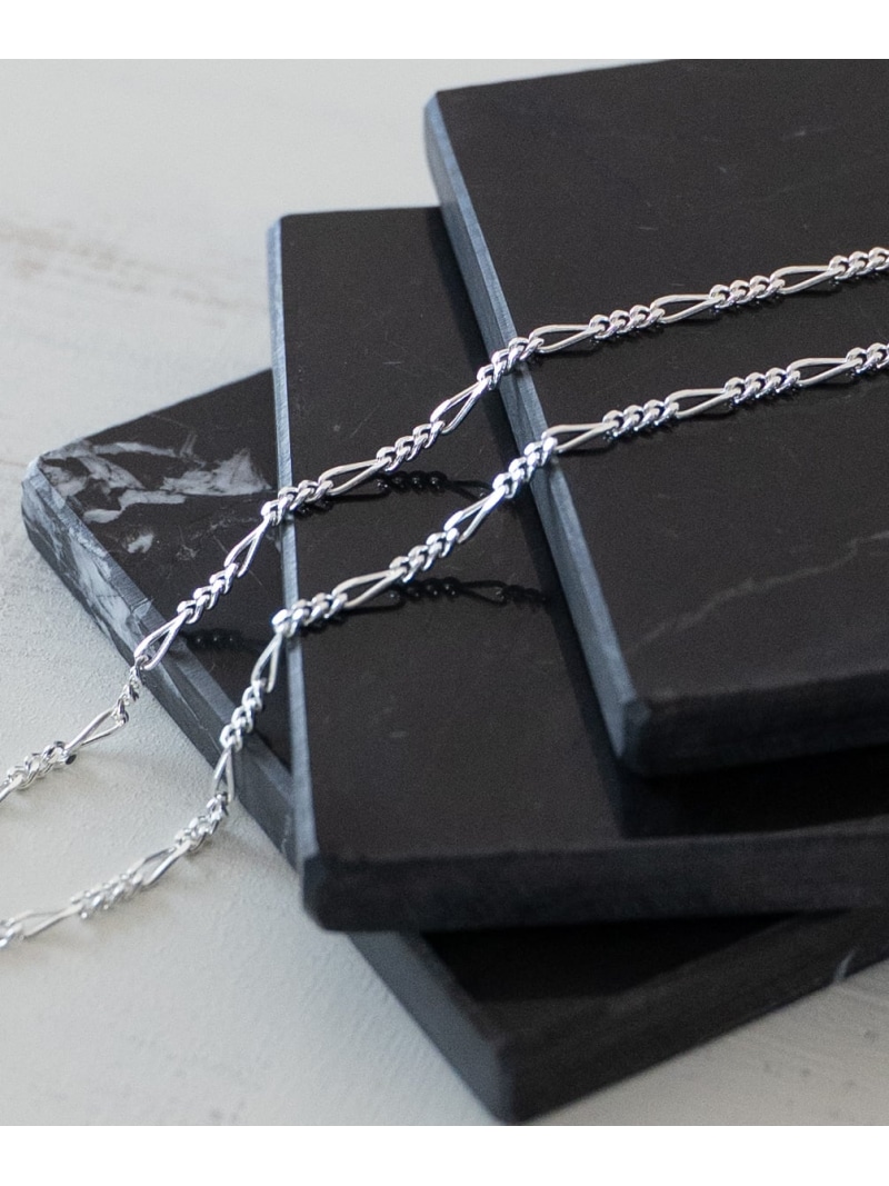 SENTI FIGARO CHAIN MAG NECKLACE フィガロチェーンマグネットネックレス コンポジット アクセサリー・腕時計 ネックレス ブラック シルバー【先行予約】*【送料無料】