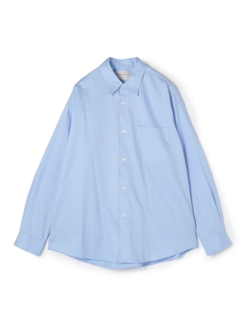 TOMORROWLAND MEN 【店舗限定】コットンポプリン レギュラーカラーロングスリーブシャツ トゥモローランド トップス シャツ・ブラウス ホワイト【送料無料】| Fashion Men