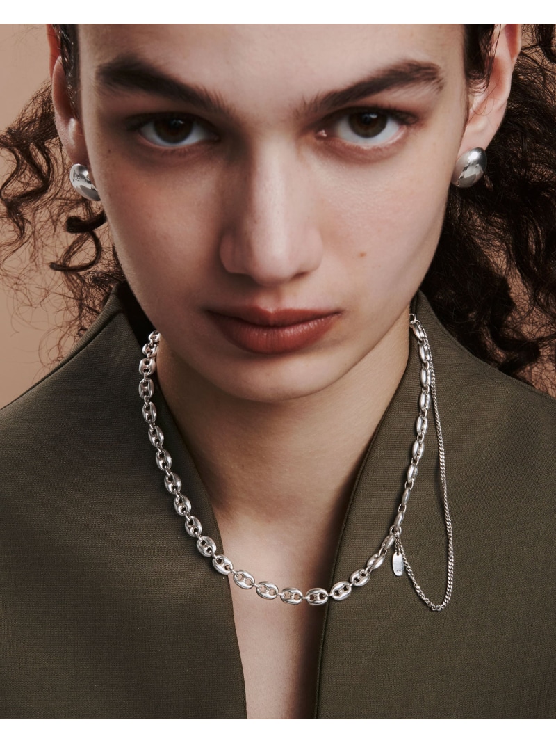 quip queint quip queint/marina chain necklace フォブ アクセサリー・腕時計 ネックレス シルバー【送料無料】