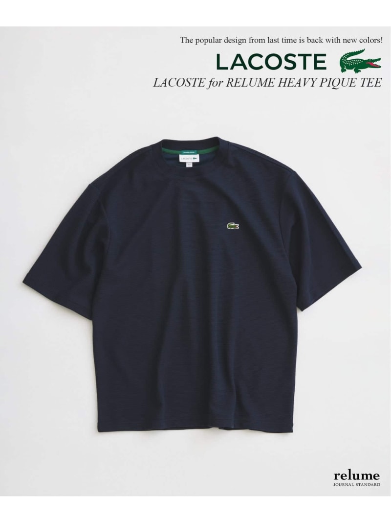JOURNAL STANDARD relume LACOSTE / ラコステ 別注甚だしいピケ ティーシャツ 逐次刊行物 標準尺度 レリューム トップス カットソー・ティーシャツ 薄墨色 青碧 米国海軍 カーキ緑であること さくら色 黒いこと【貨物輸送無料】