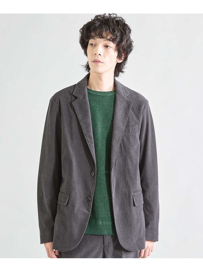 【SALE／30%OFF】UNION STATION ヘリンボーンコーデュロイジャケット メンズ ビギ ジャケット・アウター テーラードジャケット・ブレザー ブラウン グレー【RBA_E】【送料無料】｜ Fashion Men