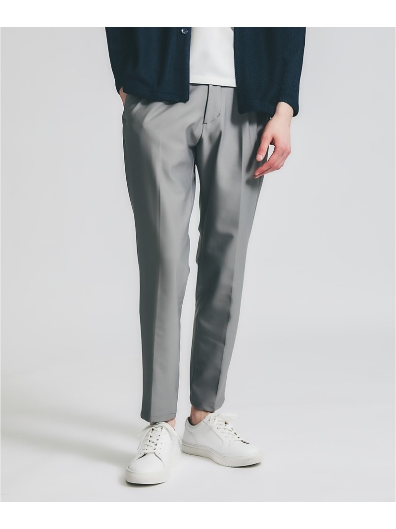 【SALE/20%OFF】ABAHOUSE LASTWORD 【360°HYPER-STRETCH】1プリーツ テーパード イージーパンツ/吸 アバハウス パンツ その他のパンツ グレー ブラック【RBA_E】【送料無料】| Fashion Men