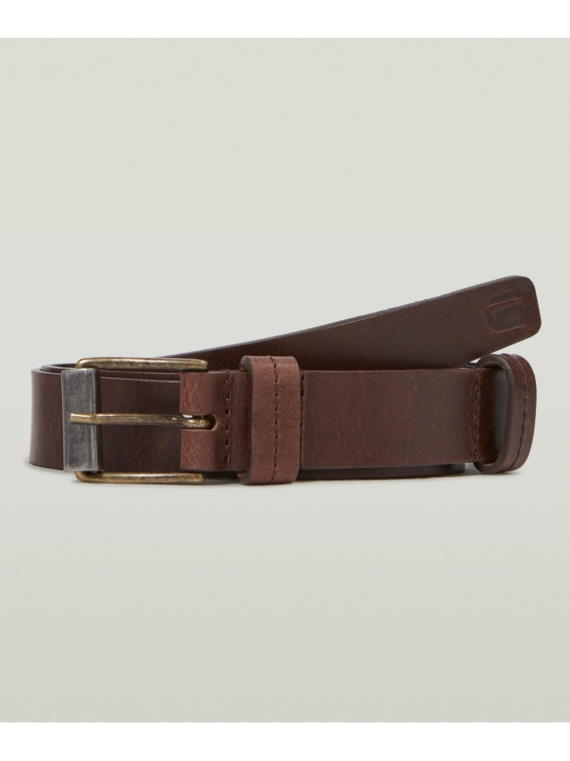G-Star RAW 【公式ショップ】Correct Belt/ヴィンテージライクレザーベルト ジースターロゥ ファッション雑貨 ベルト ブラウン【送料無料】｜ Fashion Men