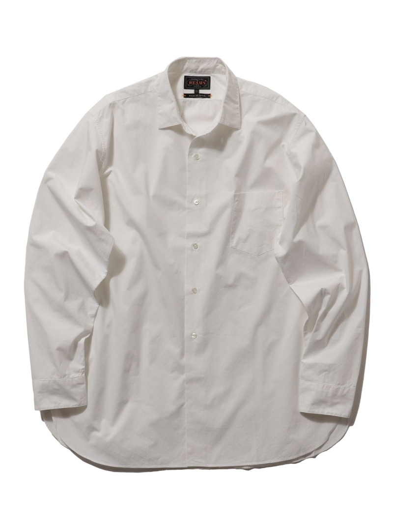 BEAMS PLUS BEAMS PLUS / レギュラーカラー 120/3 ブロードシャツ クラシック フィット ビームス メン トップス シャツ・ブラウス ブルー ホワイト【送料無料】