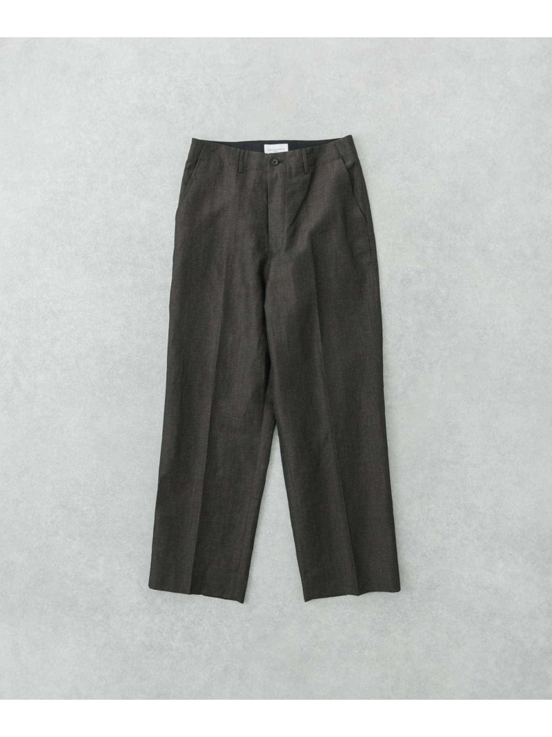 【SALE／60%OFF】URBAN RESEARCH new basic WOOL LINEN TROUSER アーバンリサーチ ズボン下 余分の物のズボン下 赤銅色 緑であること【RBA_E】【貨物輸送無料】