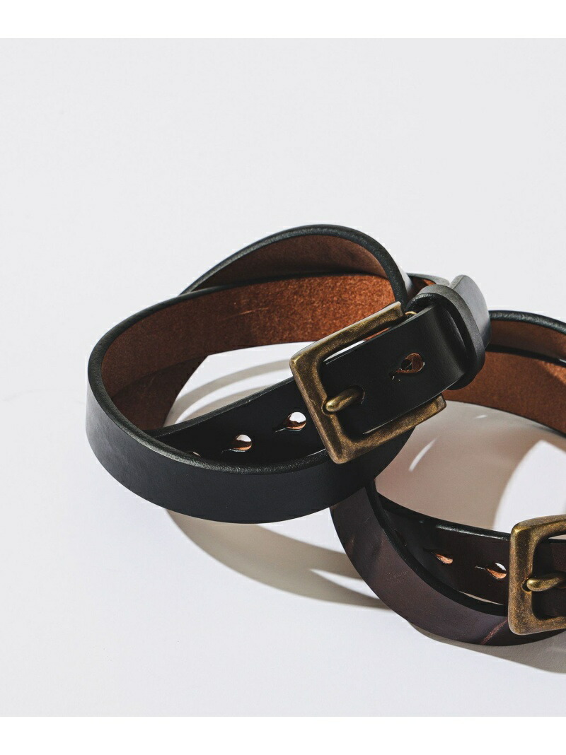 BEAMS PLUS ARTS & CRAFTS / HOLSTER CURVE BELT ビームス メン ファッション雑貨 ベルト ブラウン ブラック【送料無料】