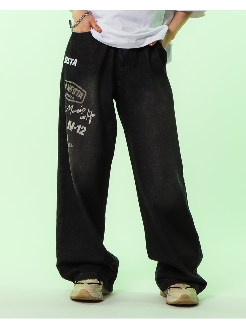 GOTCHA 【NESTA BRAND ネスタブランド】 オーバダイ デニム バギーパンツ ガッチャ パンツ ジーンズ・デニムパンツ ブラック【送料無料】｜ Fashion Men
