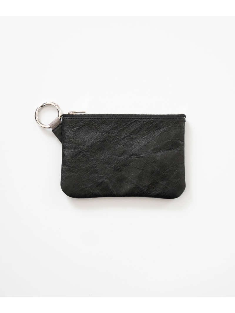 SENTI Dyneema Leather RING POUCH_M ダイニーマレザーポーチM コンポジット 財布・ポーチ・ケース ポーチ ブラック【先行予約】*【送料無料】｜ Fashion Men