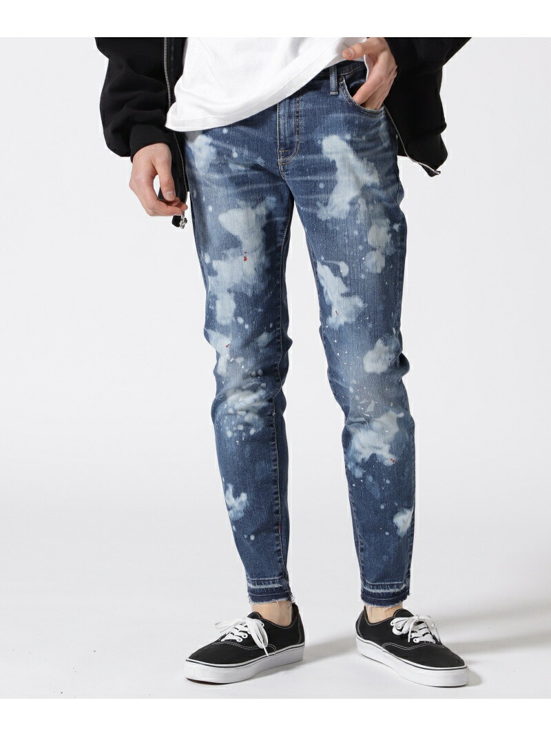 【SALE／50%OFF】B'2nd SURT/サート/ブリーチカスタムデニム メンズ ビーセカンド パンツ ジーンズ・デニムパンツ ブルー ブラック【RBA_E】【送料無料】