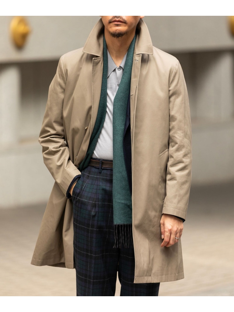 SHIPS MEN SHIPS: VENTILE(R) コットン ステンカラー コート シップス ジャケット・アウター ステンカラーコート ベージュ ネイビー ブラック【送料無料】