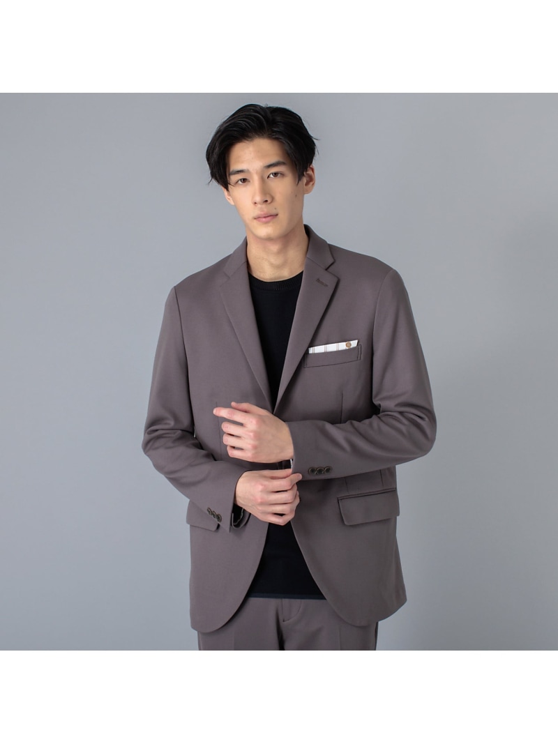 【SALE／50%OFF】ABAHOUSE LASTWORD 【セットアップ対応/FLEX JACKET】バックメッシュ モクロディー ジャケ アバハウス ジャケット・アウター テーラードジャケット・ブレザー ブラウン グレー【RBA_E】【送料無料】｜ Fashion Men