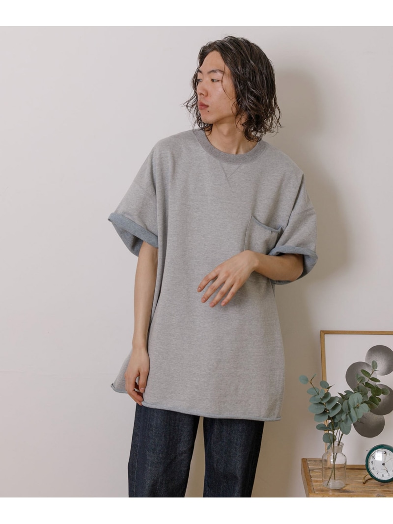 LaunchPark 【Annaut】DAILY REVERSIBLE S/S SWEAT ローンチパーク トップス スウェット・トレーナー グレー【送料無料】