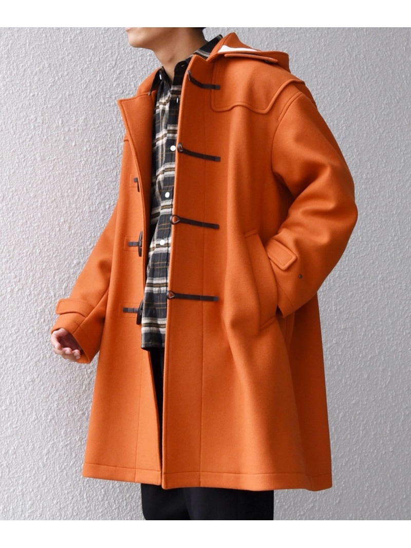 SHIPS any SHIPS any: PURE WOOL MELTON ダッフル コート 25AW◇ シップス ジャケット・アウター ダッフルコート ブルー ベージュ ネイビー オレンジ【送料無料】