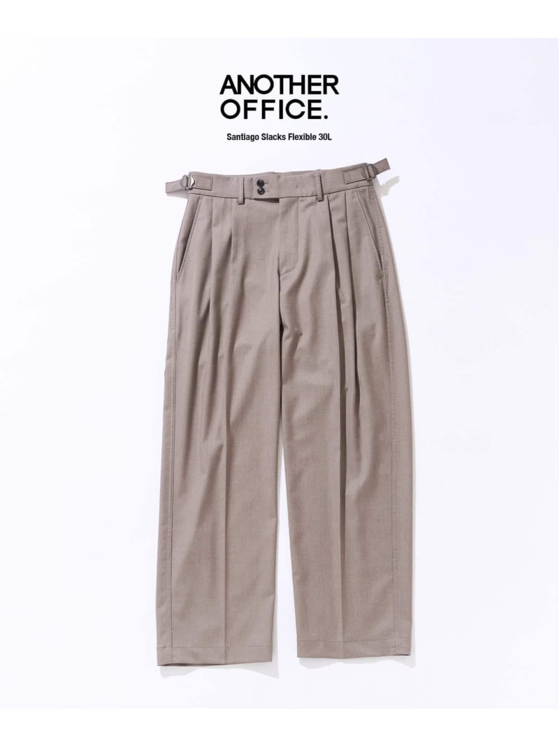 417 EDIFICE 【ANOTHER OFFICE/アナザーオフィス】417別注 Santiago Slacks Flexible 30L フォーワンセブン エディフィス パンツ スラックス・ドレスパンツ グレー カーキグリーン【送料無料】