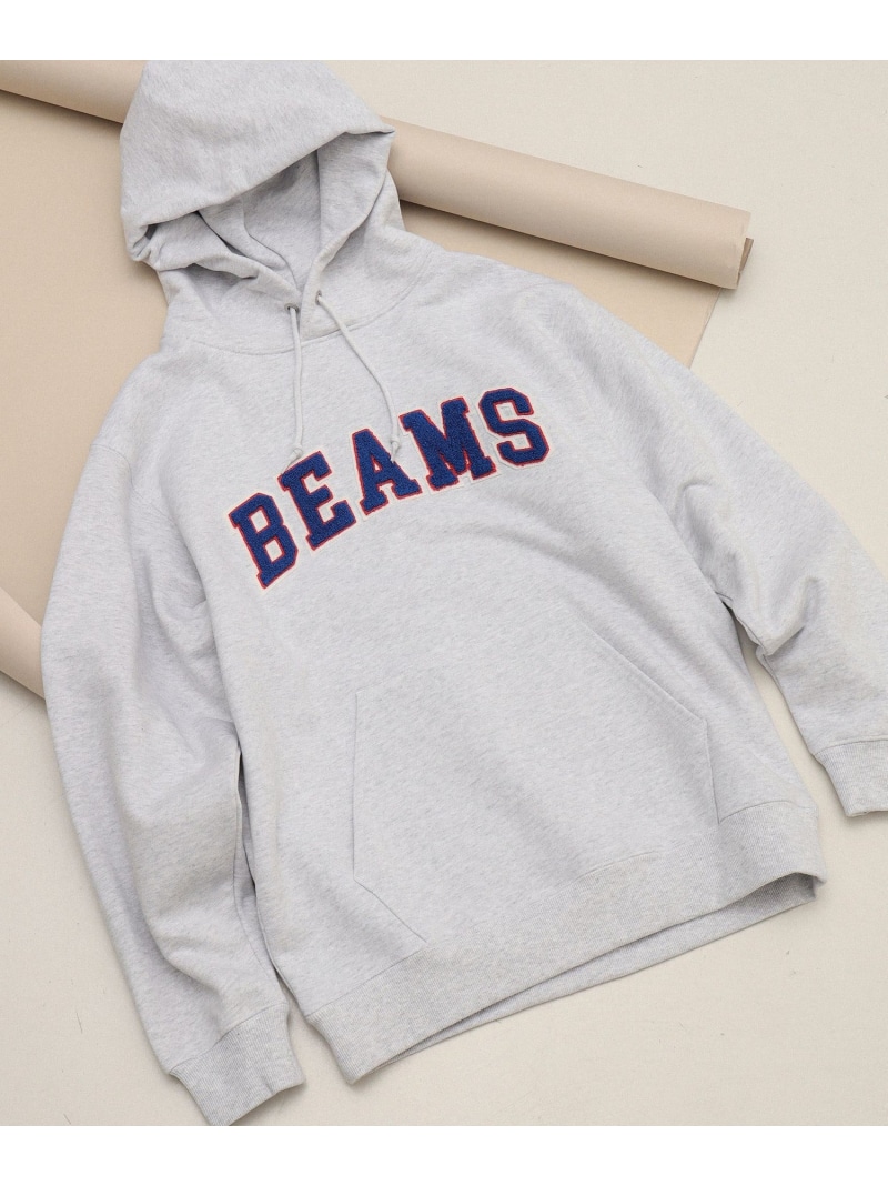 BEAMS BEAMS ロゴ ベーシック フーディ ビームス メン トップス パーカー・フーディー ブラック ネイビー グレー グリーン【送料無料】