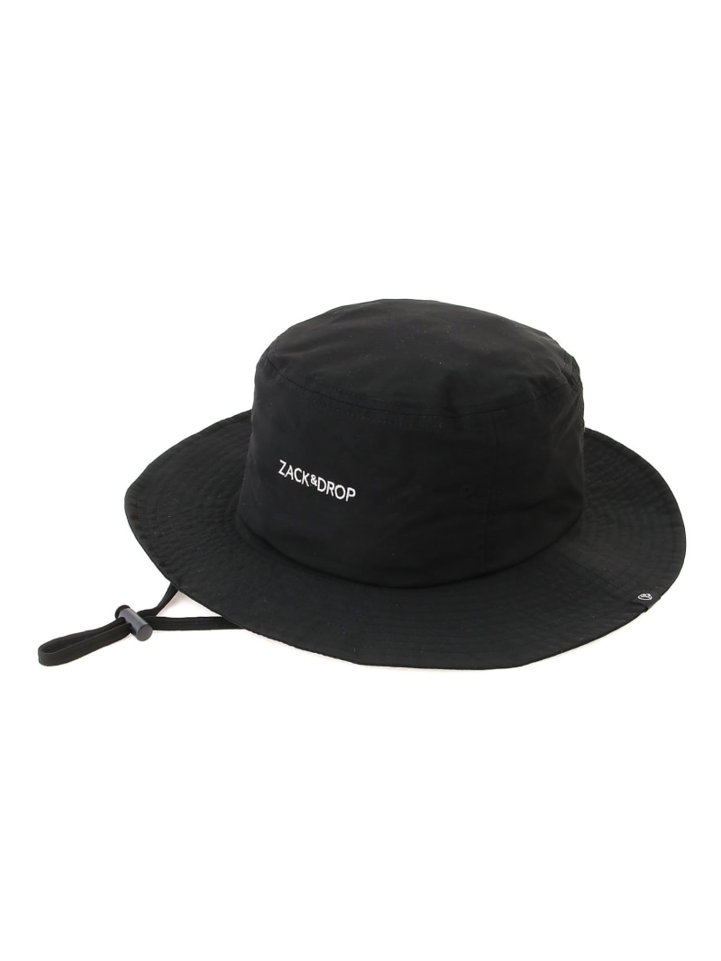 ZACK&DROP ロゴHAT アールエフストア 帽子 ハット ホワイト ブラック【送料無料】