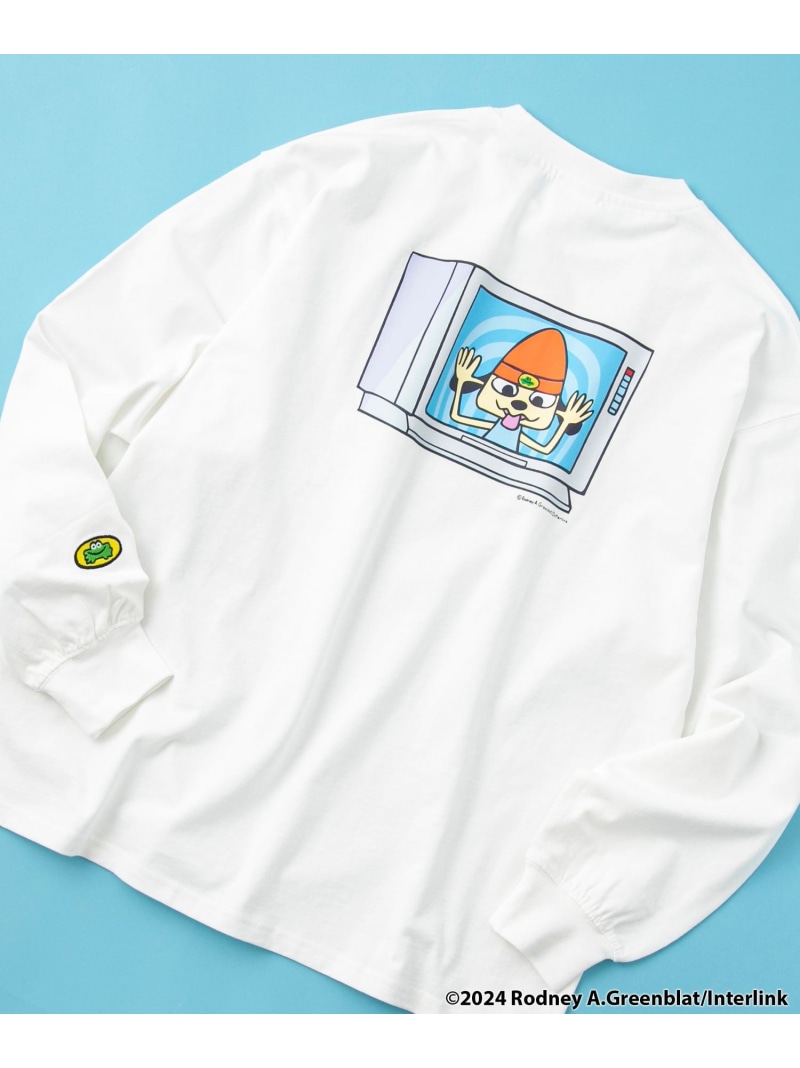 【SALE／40%OFF】coen PaRappa the Rapper(パラッパラッパー)*coen ロングスリーブTシャツ コーエン トップス カットソー・Tシャツ ブラック【RBA_E】画像