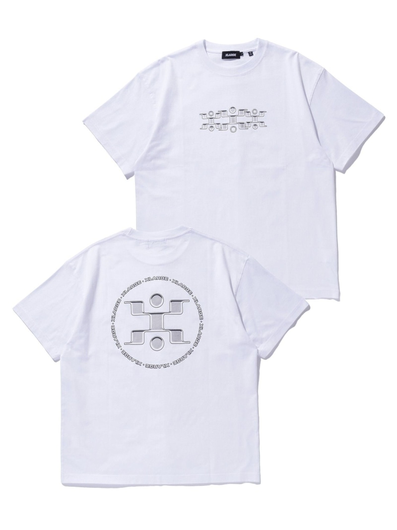 XLARGE X ANCIENT FUTURISTIC S/S TEE エクストララージ トップス カットソー・Tシャツ ホワイト ブラック【送料無料】 4,780円