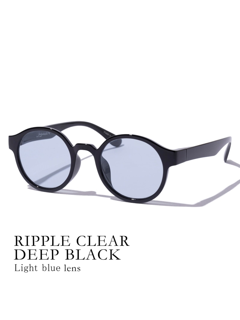 jugaad14 jugaad14/【RIPPLE】 CLEAR deep blackフレーム サングラス セットアップセブン ファッション雑貨 サングラス ブラック【送料無料】