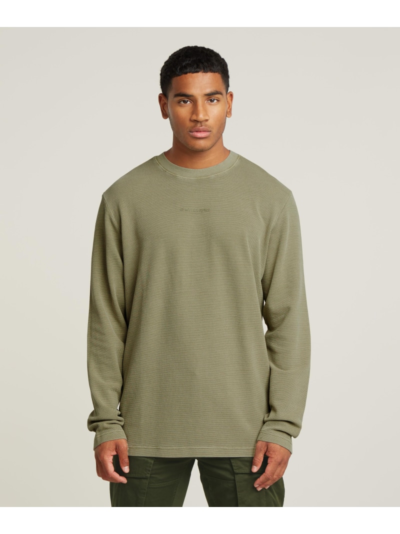 【SALE／30%OFF】G-Star RAW 【公式ショップ】OVERDYED TWEETER/オーバーダイロングスリーブTシャツ ジースターロゥ トップス カットソー・Tシャツ グリーン【RBA_E】【送料無料】