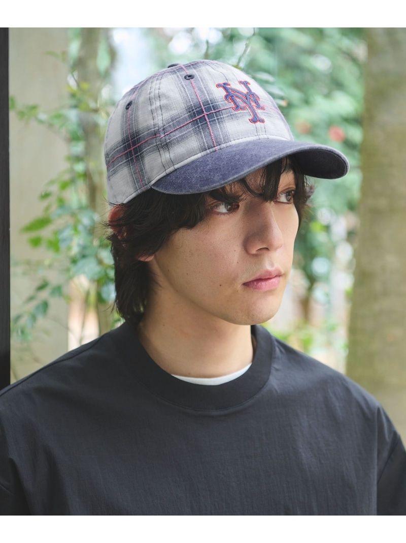 UNITED ARROWS green label relaxing 【別注】＜NEW ERA＞GLR チェック 9THIRTY キャップ ユナイテッドアローズ グリーンレーベルリラクシング 帽子 キャップ ネイビー グレー【送料無料】