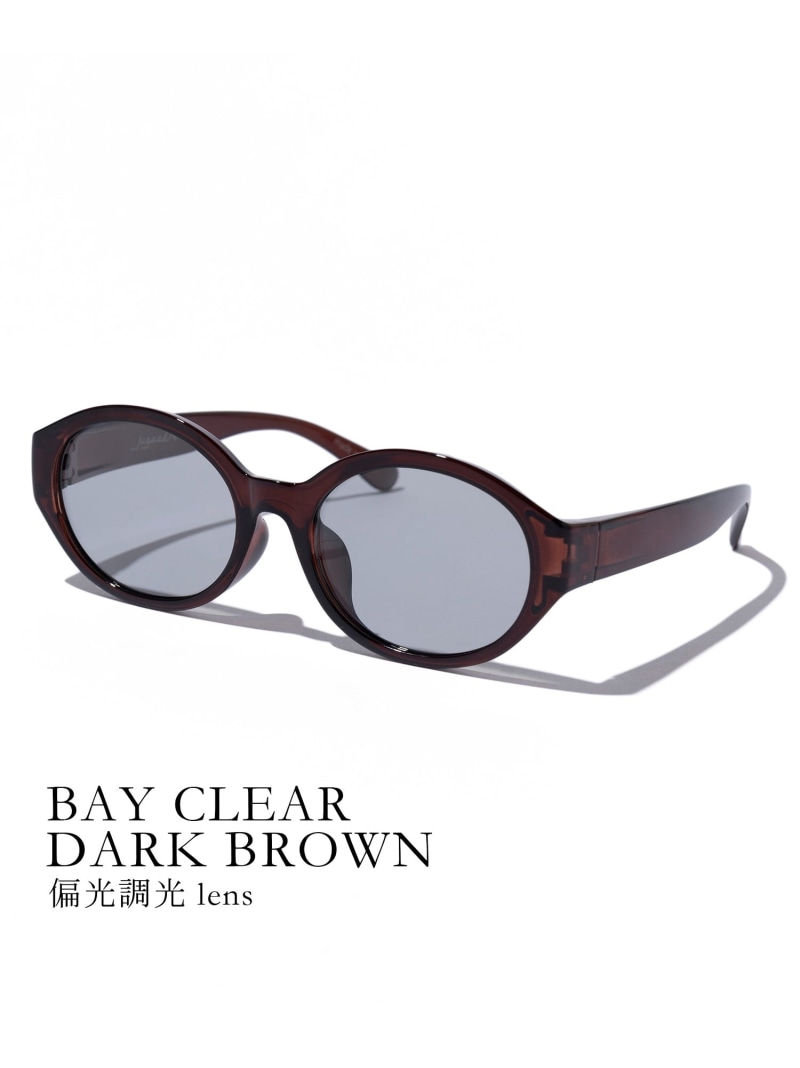 jugaad14 jugaad14/【BAY】CLEAR dark brownフレーム サングラス セットアップセブン ファッション雑貨 サングラス ブラウン【送料無料】｜ Fashion Men