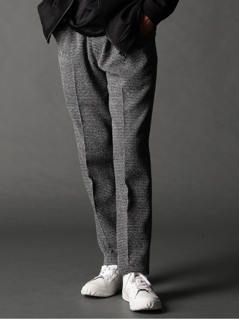 NICOLE CLUB FOR MEN ツィードライクセットアップパンツ ニコル パンツ その他のパンツ グレー ネイビー ブラック【送料無料】| Fashion Men