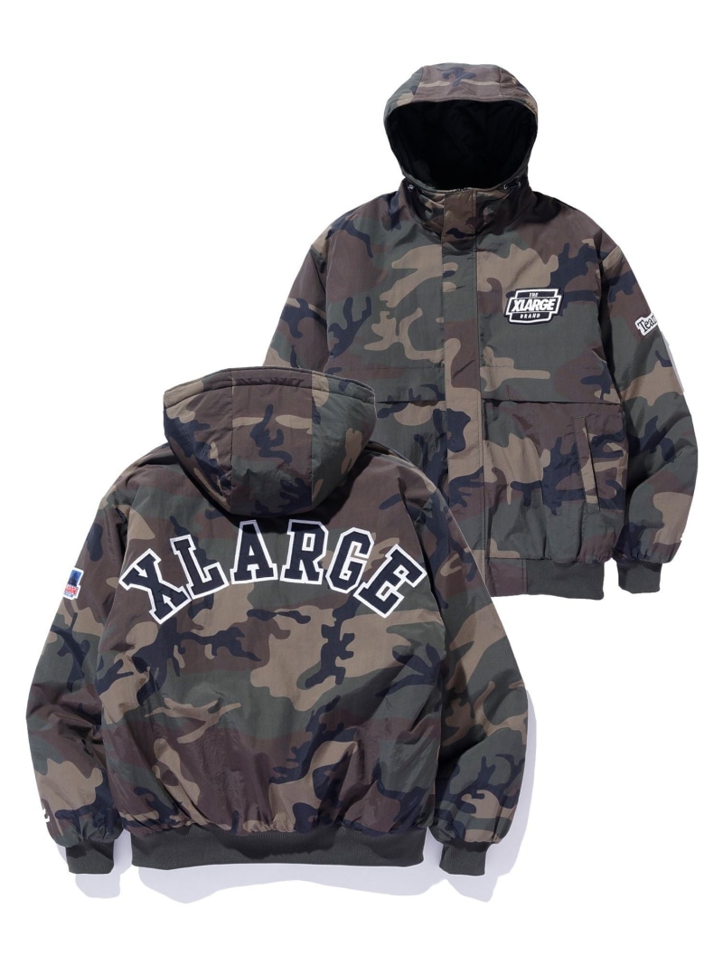 XLARGE NYLON PUFFER JACKET エクストララージ ジャケット・アウター その他のジャケット・アウター ブラック パープル グレー【送料無料】| Fashion Men