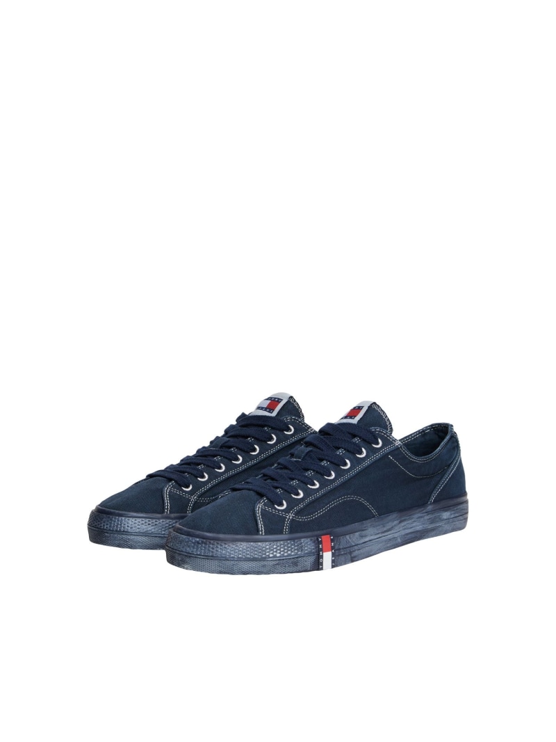 TOMMY JEANS アーカイブY2Kウォッシュドキャンバスシューズ 26SS トミーヒルフィガー シューズ・靴 スニーカー ネイビー ブラウン【送料無料】