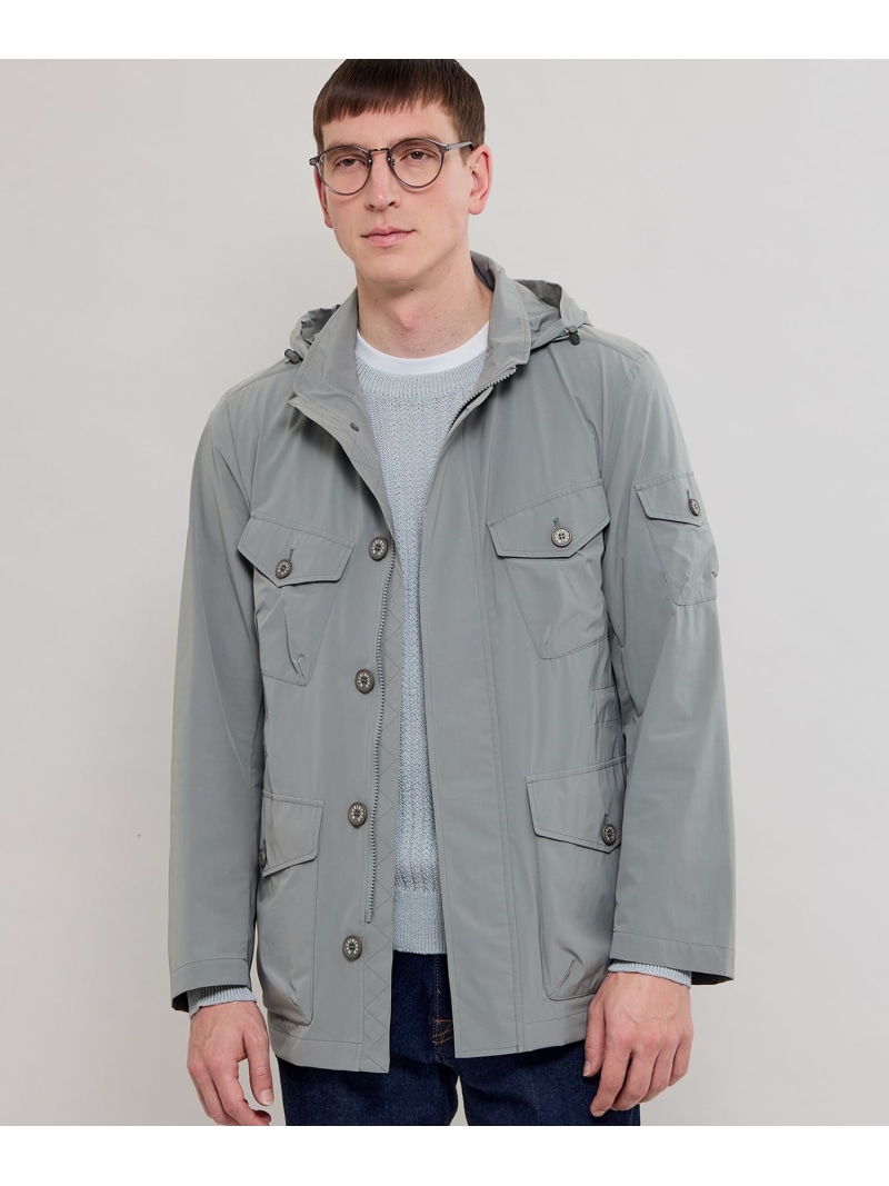 MACKINTOSH LONDON 【BERWICK】【FEATHER-TECH PAC】【FLEX NYLON】ストレッチナイロンミリタリーブルゾン マッキントッシュ ロンドン ジャケット・アウター ブルゾン・ジャンパー ブルー ネイビー【送料無料】