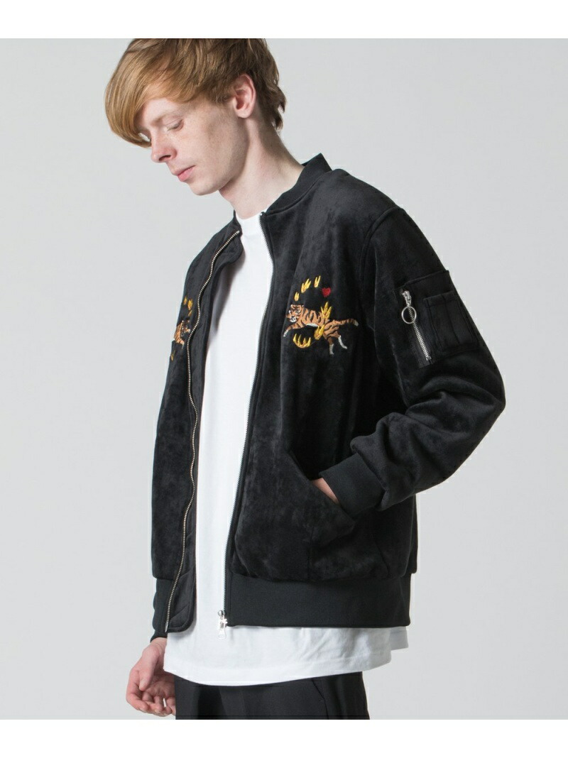 【SALE／20%OFF】rehacer Little Tigar SKA-1 レアセル ジャケット・アウター ブルゾン・ジャンパー ブラック カーキグリーン レッド【RBA_E】【送料無料】
