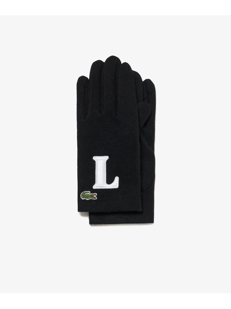 【SALE／40%OFF】LACOSTE Lステッチジャージグローブ ラコステ ファッション雑貨 手袋 ホワイト グレー ブラック【RBA_E】【送料無料】