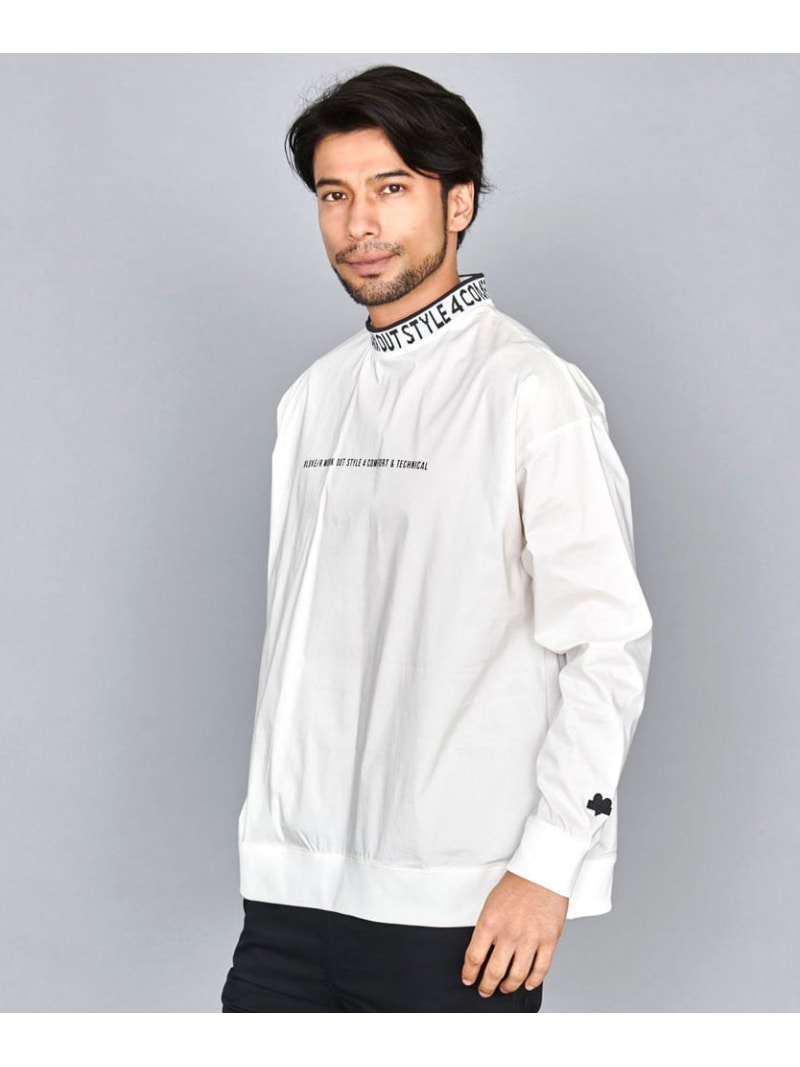 SB select LUXE/R ストレッチ布帛モックネックトレーナー シルバーバレット トップス スウェット・トレーナー ベージュ ホワイト ブラック グレー【送料無料】