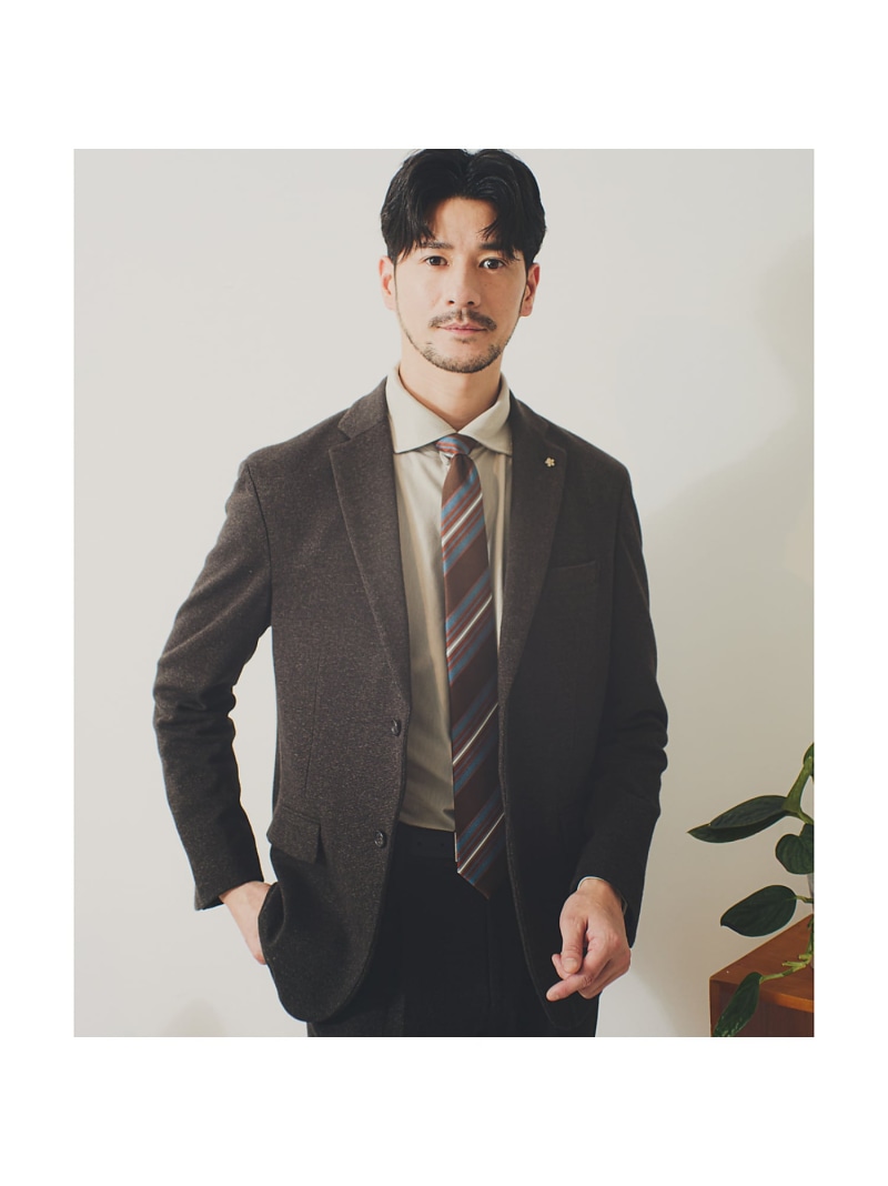 ABAHOUSE LASTWORD 【セットアップ対応/FLEX JACKET】ムリネ ジャージ ジャケット アバハウス ジャケット・アウター テーラードジャケット・ブレザー ブラウン グレー ネイビー【送料無料】｜ Fashion Men 28,426円