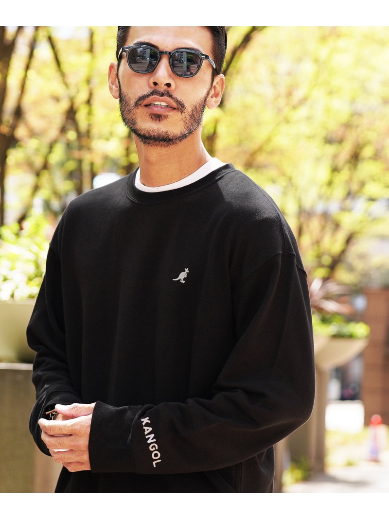 JIGGYS SHOP SELECT KANGOL カンゴール 別注 / オーバーサイズ ロゴ刺繍 スウェット トレーナー 26SS ジギーズショップ トップス スウェット・トレーナー ホワイト ブラック ブルー グレー【送料無料】