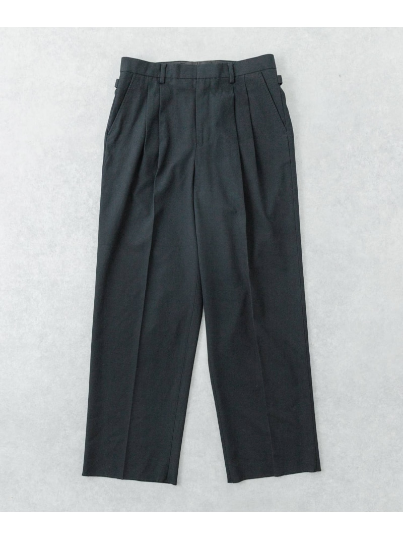 URBAN RESEARCH new basic HIGH TWIST WOOL TROUSER アーバンリサーチ パンツ その他のパンツ ブラック【送料無料】