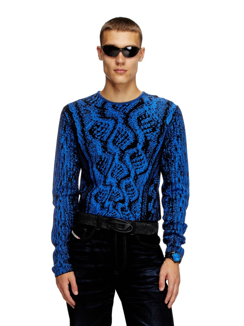 【SALE／52%OFF】DIESEL メンズ プルオーバーニット K-MASTICE ディーゼル トップス ニット ネイビー【RBA_E】【送料無料】