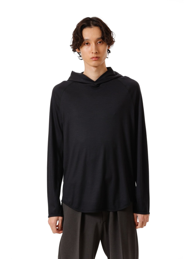 【SALE／40%OFF】ATTACHMENT ウールスムース フードプルオーバー アタッチメント トップス ニット ブラウン ネイビー ブラック【RBA_E】【送料無料】 13,860円