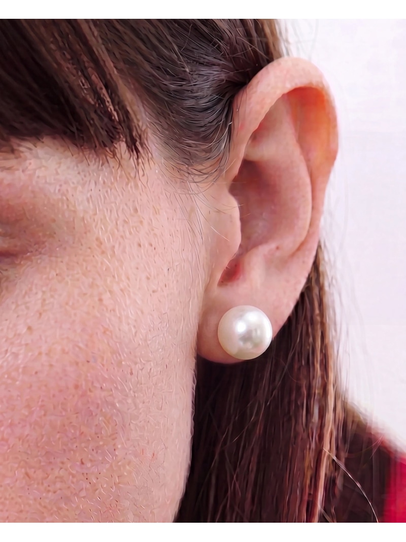 H.O.V H.O.V/ORB PEARL STUD PIERCE-L/オーブ パール スタッド ピアス ユニセックス フォブ アクセサリー・腕時計 ピアス ホワイト【送料無料】