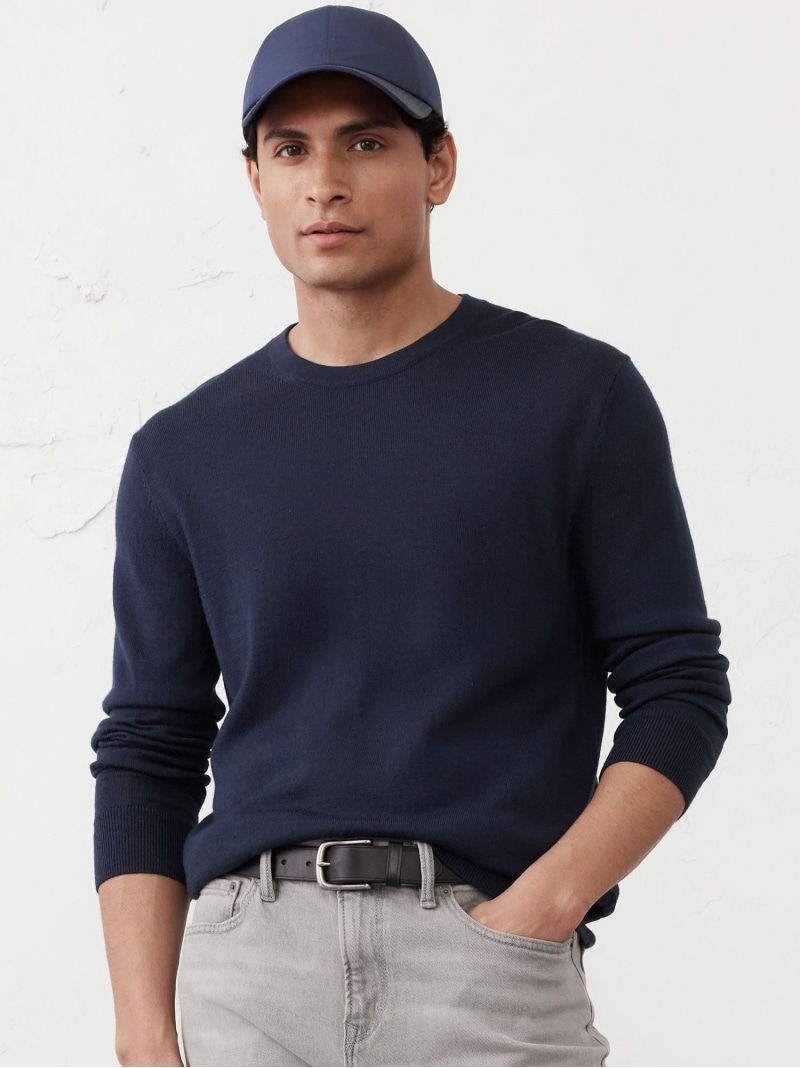 BANANA REPUBLIC FACTORY STORE (M)BANANA REPUBLIC FACTORY STORE　　メリノウール セーター バナナ・リパブリック ファクトリーストアー トップス ニット ベージュ グレー ブラウン レッド ブラック グリーン ネイビー ブルー イエロー【送料無料】