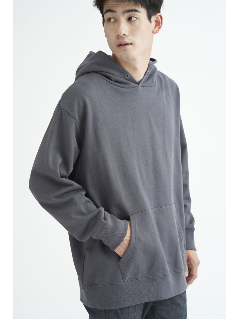 WA.CLOTH ESSENTIAL 【WA.CLOTH】Genderless FRENCH TERRY P/O HOODY ローンチパーク トップス パーカー・フーディー グレー ブルー ブラック【送料無料】
