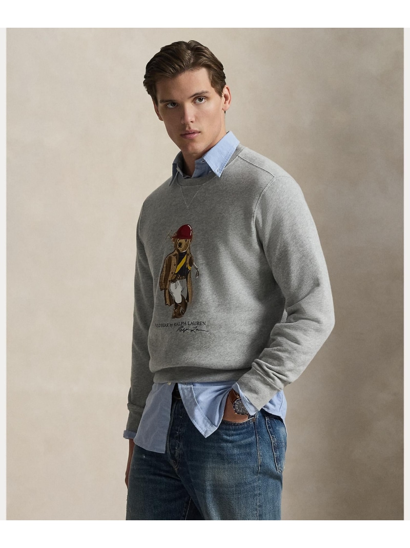 POLO RALPH LAUREN Polo ベア フリース スウェットシャツ ラルフローレン トップス スウェット・トレーナー グレー【送料無料】| Fashion Men