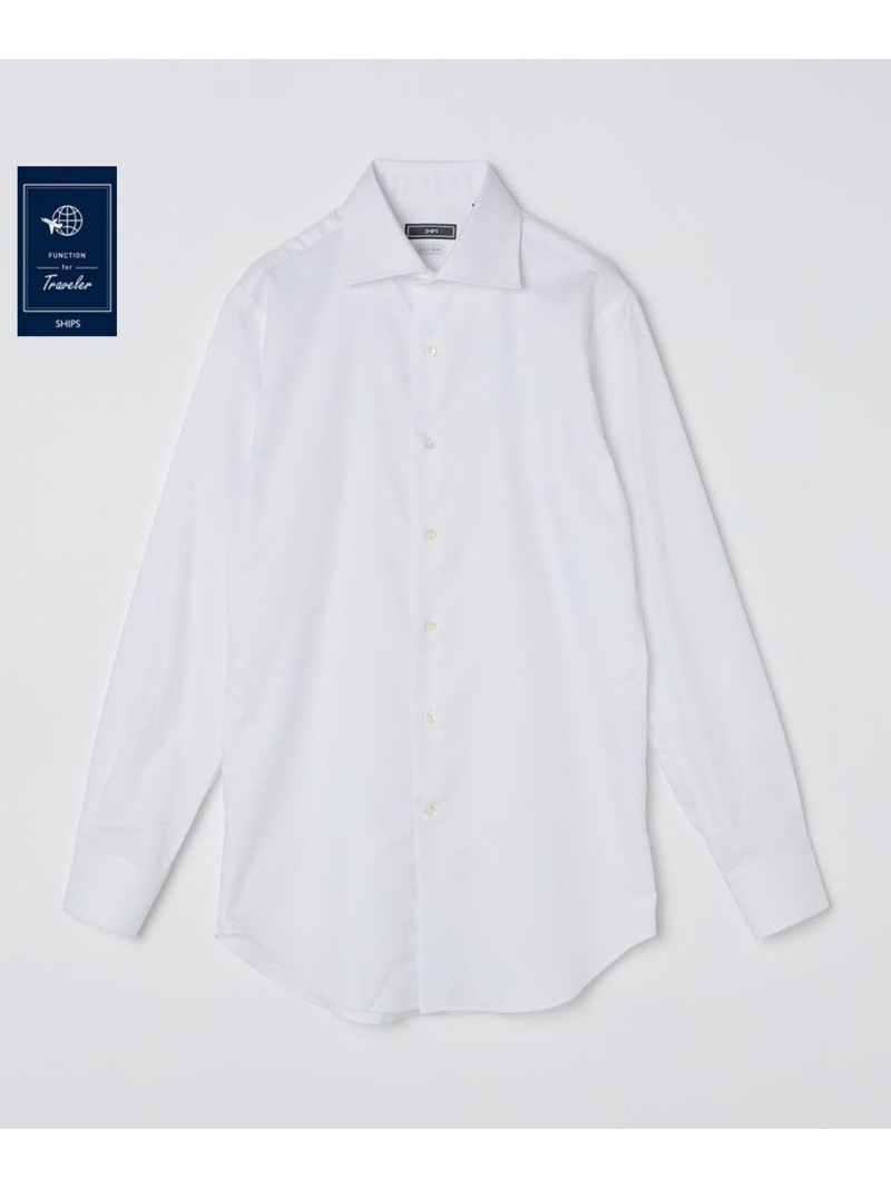 SHIPS MEN SHIPS: イージーアイロン オックスフォード ワイドカラー シャツ シップス トップス シャツ・ブラウス ホワイト【送料無料】｜ Fashion Men
